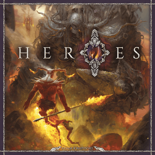 Heroes board game box cover