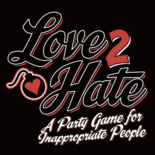 Love 2 Hate board game box cover