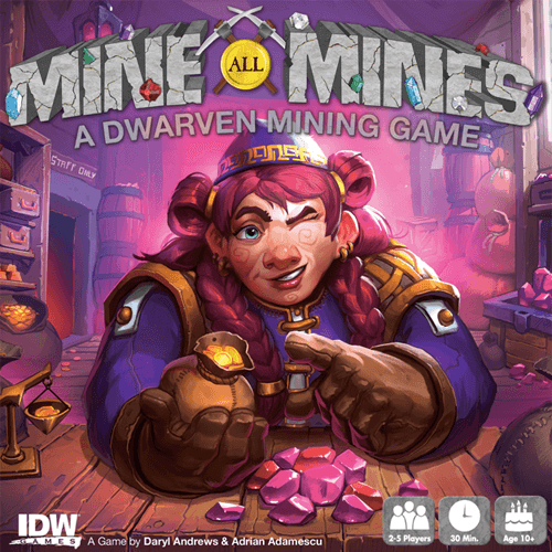 Mine all Mines board game box cover