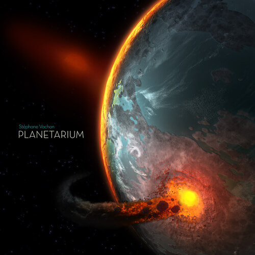 Planetarium board game box cover