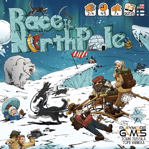 Race to the North Pole board game box cover